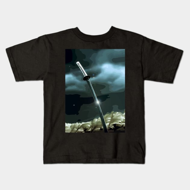 Ghost of tsushima Kids T-Shirt by store of art